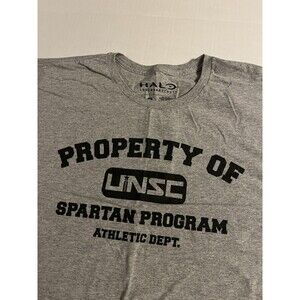 HALO Xbox Microsoft Spartan Athletic T-Shirt XL Gaming Lootwear Crate Video Gray